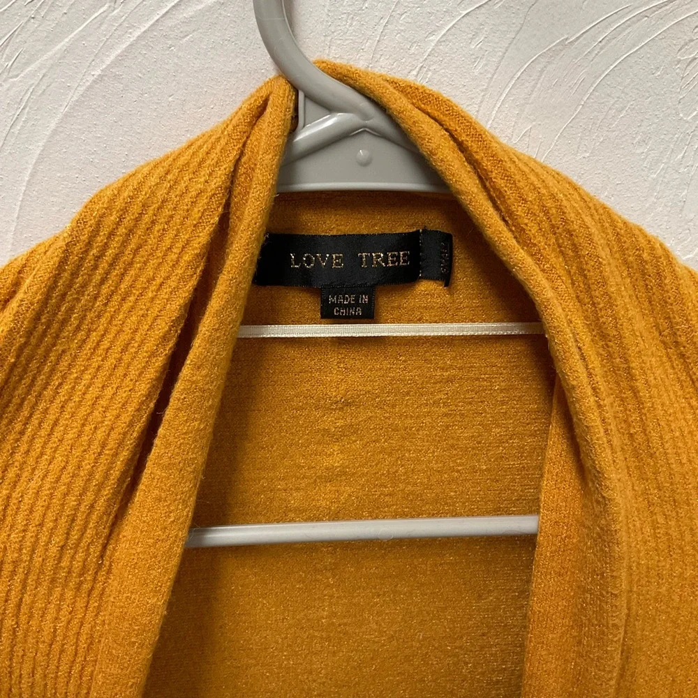 Love Tree Mustard Cardigan